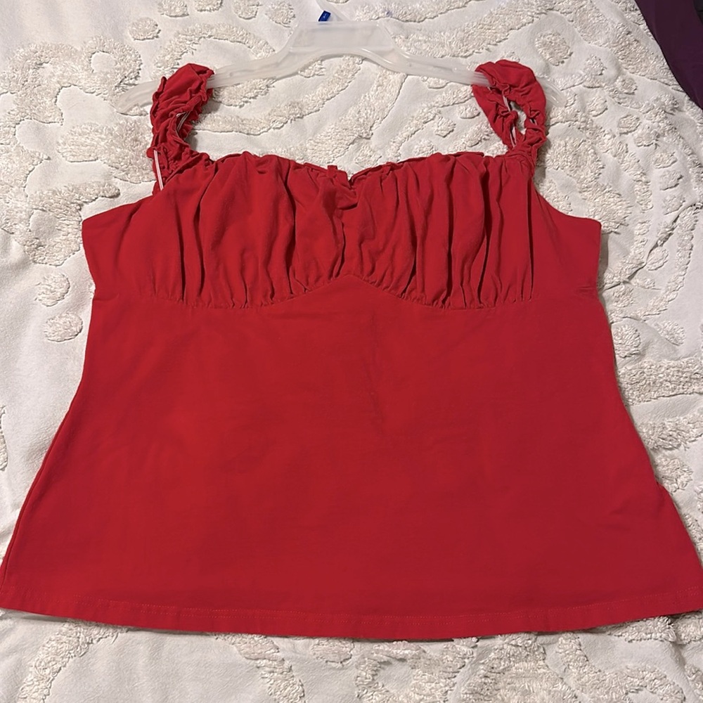 Scarlet Darkness Ruched Bust Square Neck l Goth Renaissance victorian Style top